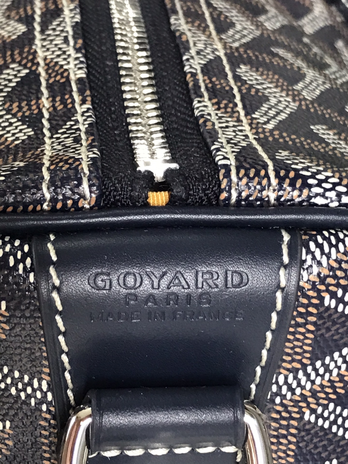 Goyard blackGoyardine Coated Canvas Croisjour 55 Boston Bag