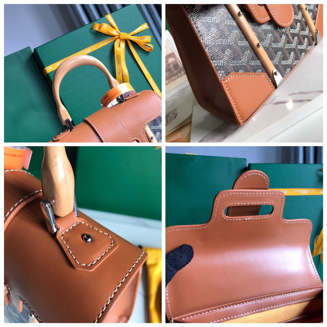 Goyard Saigon Structure Mini Bag Black and Brown