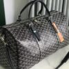 Goyard blackGoyardine Coated Canvas Croisjour 55 Boston Bag