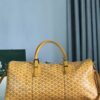Goyard yellow Goyardine Coated Canvas Croisjour 55 Boston Bag