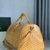 Goyard yellow Goyardine Coated Canvas Croisjour 55 Boston Bag