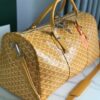 Goyard yellow Goyardine Coated Canvas Croisjour 55 Boston Bag