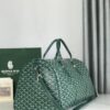 Goyard green Goyardine Coated Canvas Croisjour 55 Boston Bag