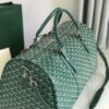 Goyard green Goyardine Coated Canvas Croisjour 55 Boston Bag