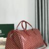 Goyard Red Goyardine Coated Canvas Croisjour 55 Boston Bag