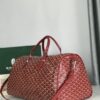 Goyard Red Goyardine Coated Canvas Croisjour 55 Boston Bag