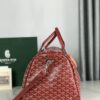 Goyard Red Goyardine Coated Canvas Croisjour 55 Boston Bag