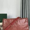 Goyard Red Goyardine Coated Canvas Croisjour 55 Boston Bag