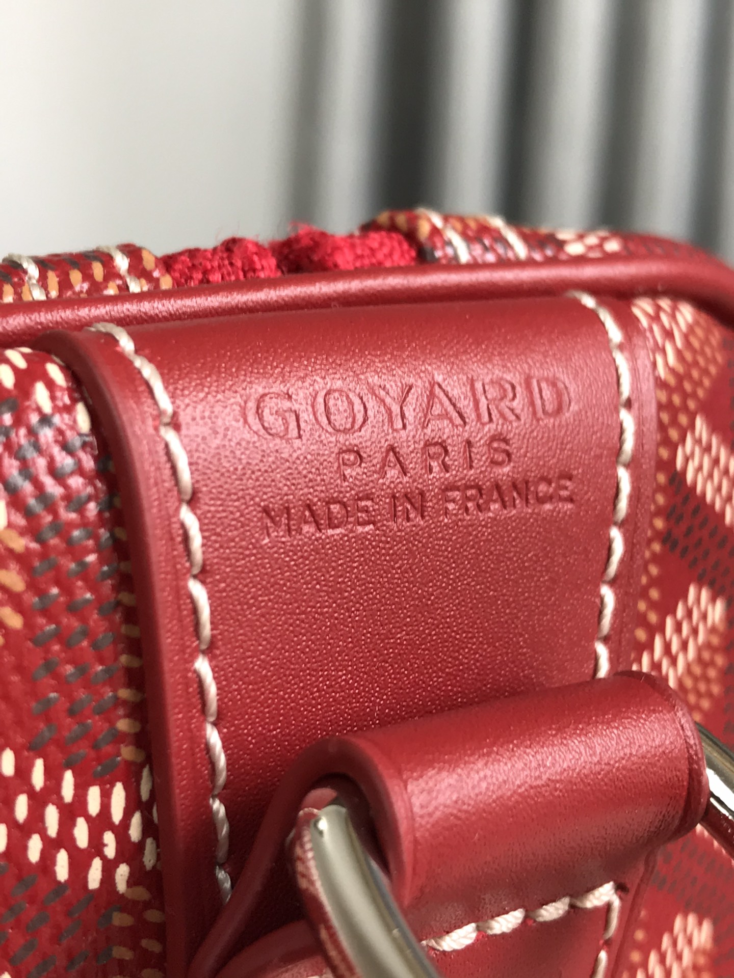 Goyard Red Goyardine Coated Canvas Croisjour 55 Boston Bag