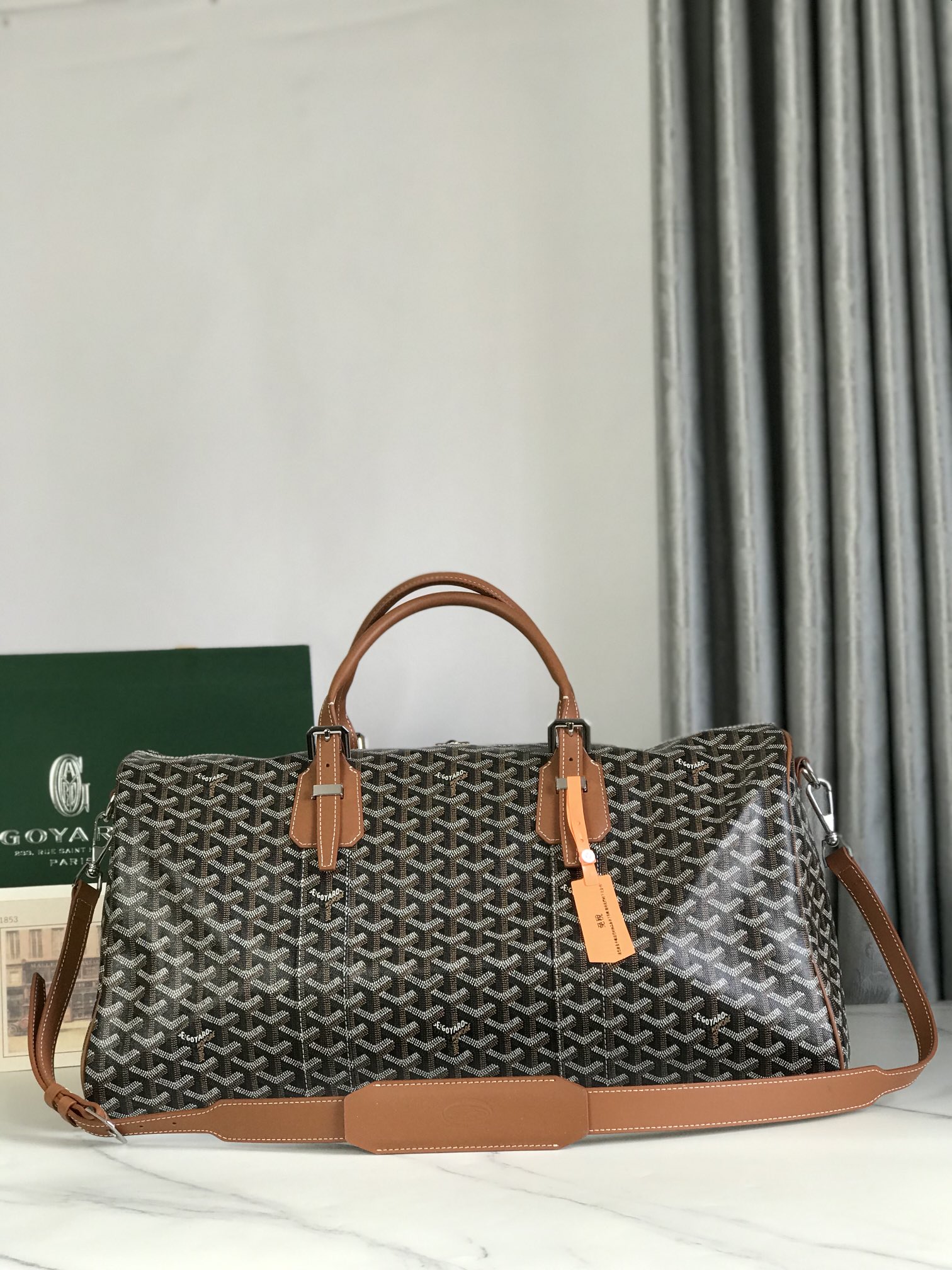 Goyard Croisiere 50 Duffle Bag Brown Travel Gym Carry On