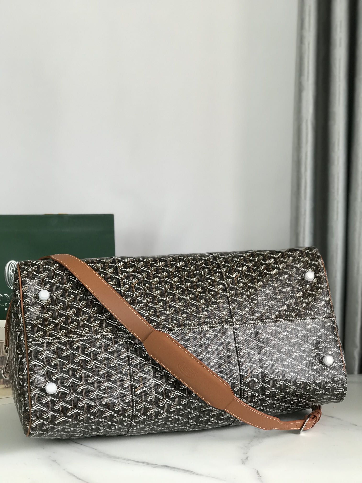 Goyard Croisiere 50 Duffle Bag Brown Travel Gym Carry On