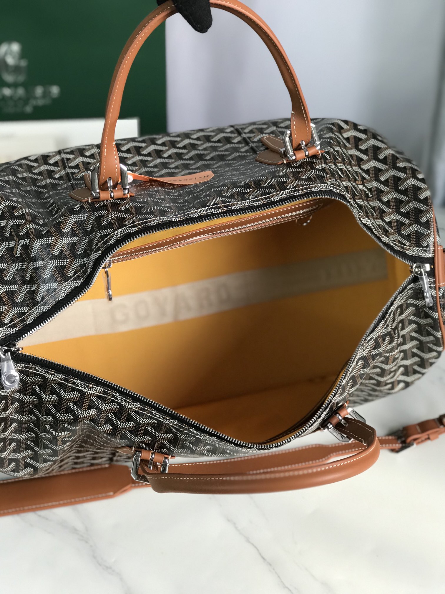 Goyard Croisiere 50 Duffle Bag Brown Travel Gym Carry On