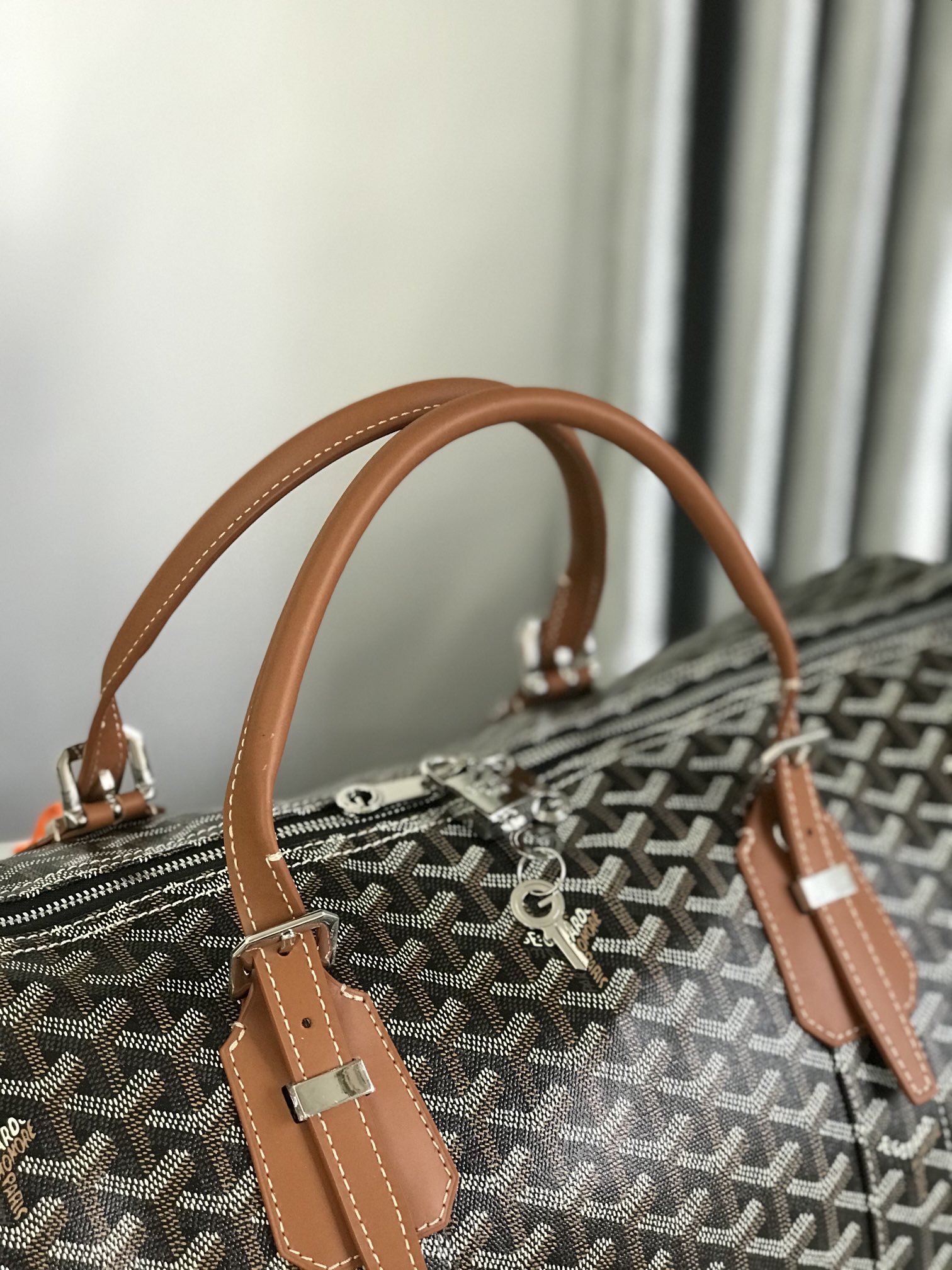 Goyard Croisiere 50 Duffle Bag Brown Travel Gym Carry On