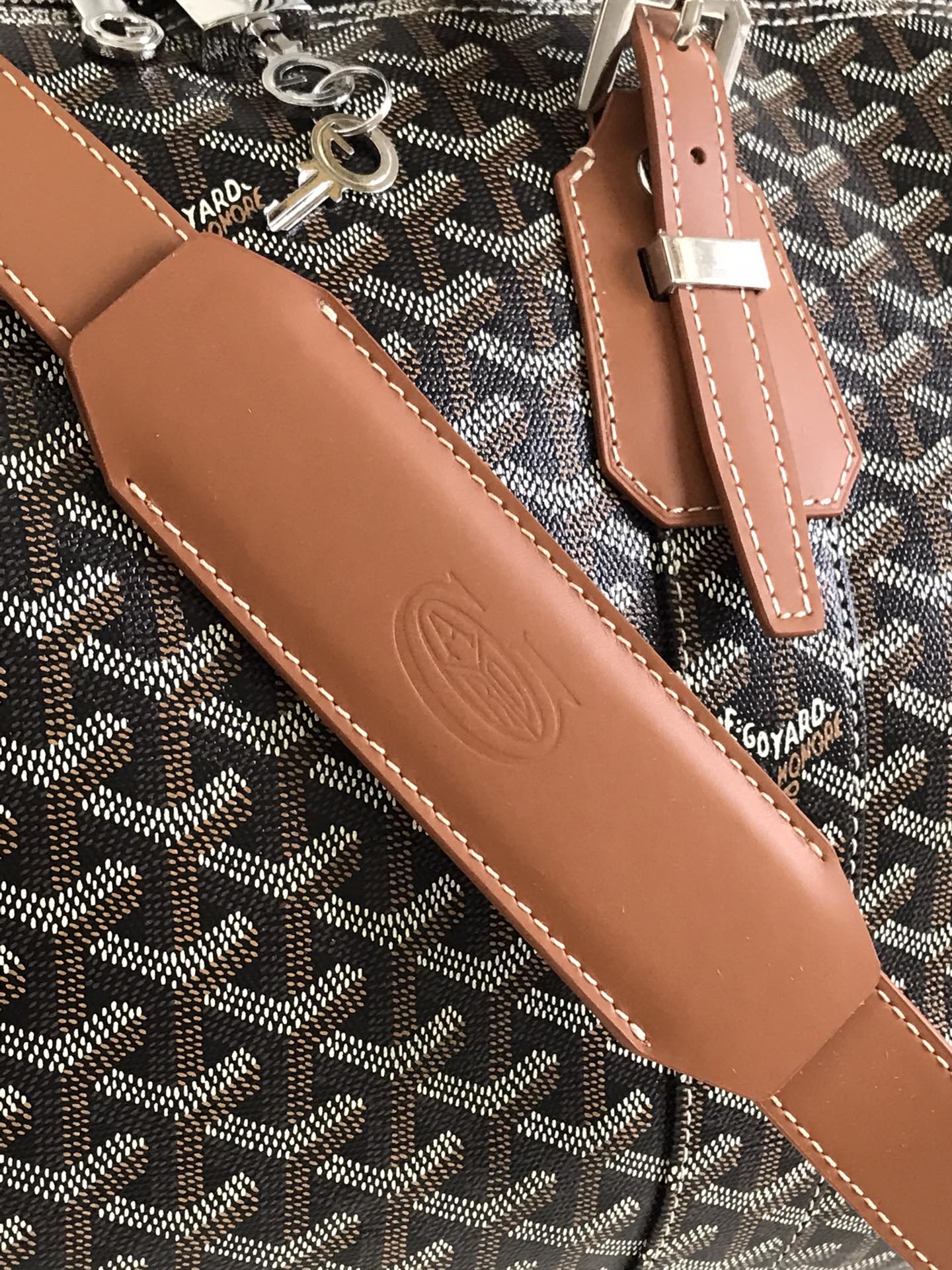 Goyard Croisiere 50 Duffle Bag Brown Travel Gym Carry On