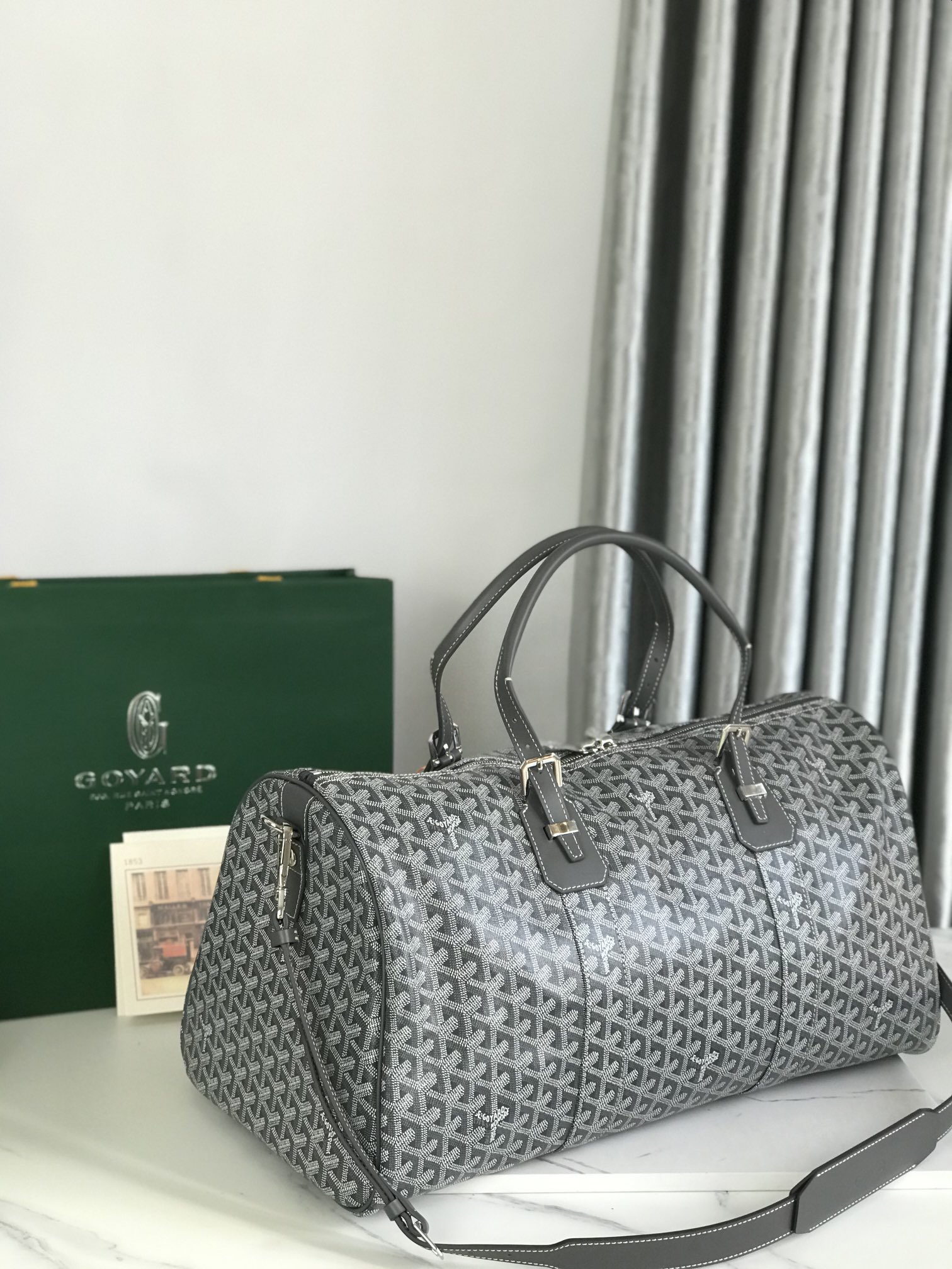Goyard Goyardine Croisière 50 2024 - Grey Luggage and