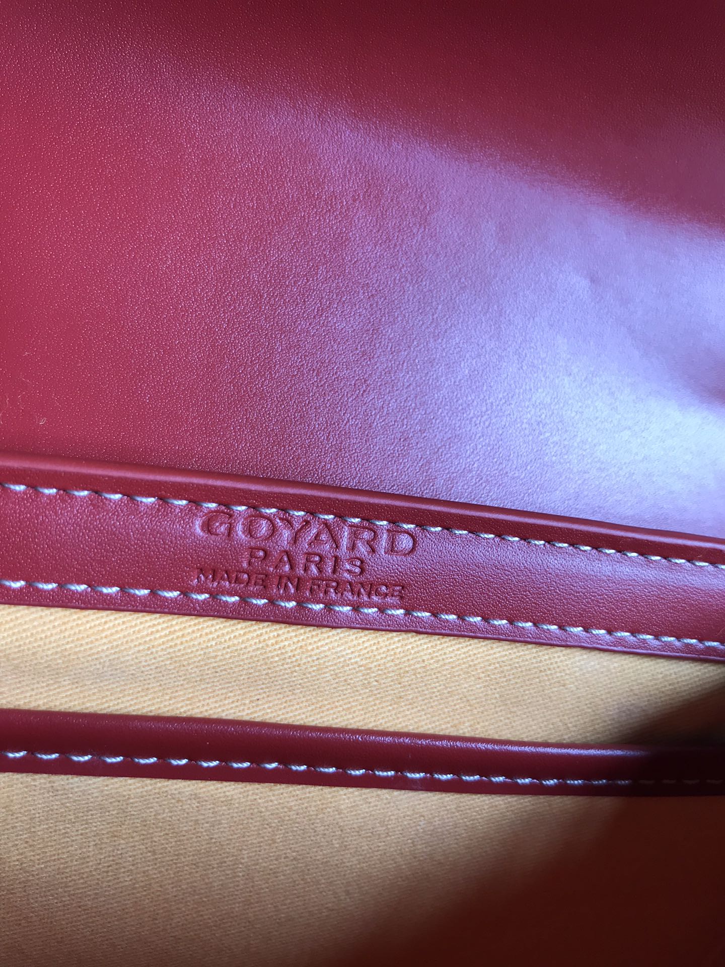 Goyard Saigon Structure Mini Bag Red