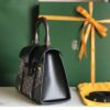 bag  Goyard Saigon Handbag Goyardine Wood Trim PM 'Black'