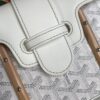 Pre-owned Goyard Goyardine Saigon Structured PM White |