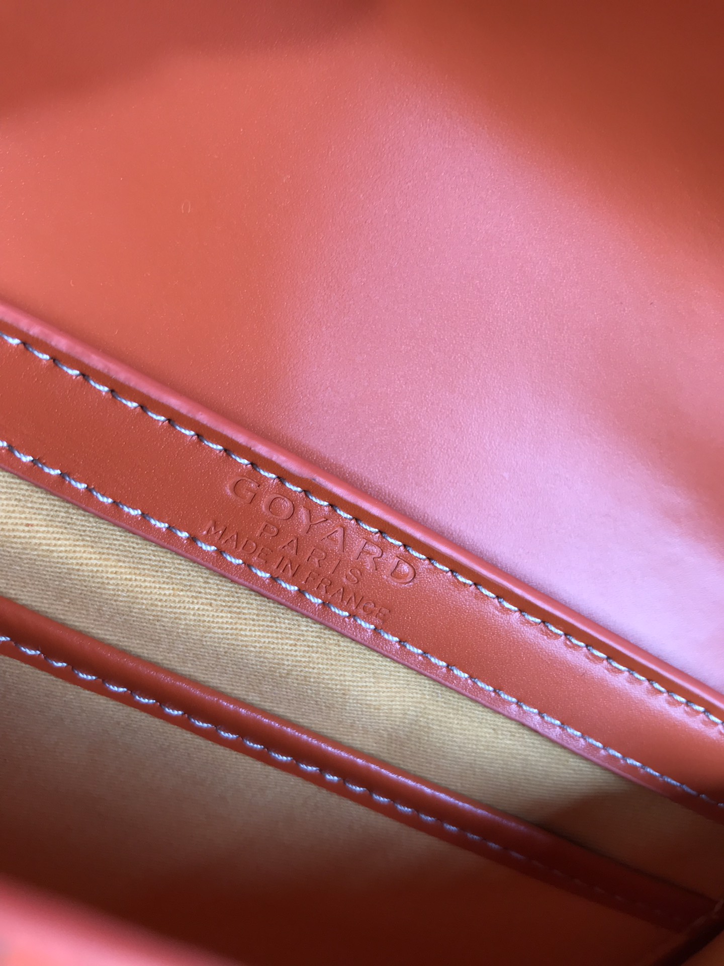Goyard Orange Coated Canvas and Leather PM Saigon Top