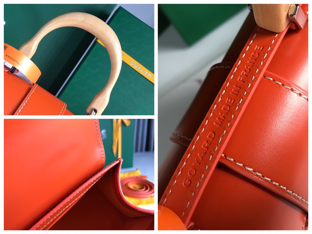 Goyard Orange Coated Canvas and Leather PM Saigon Top