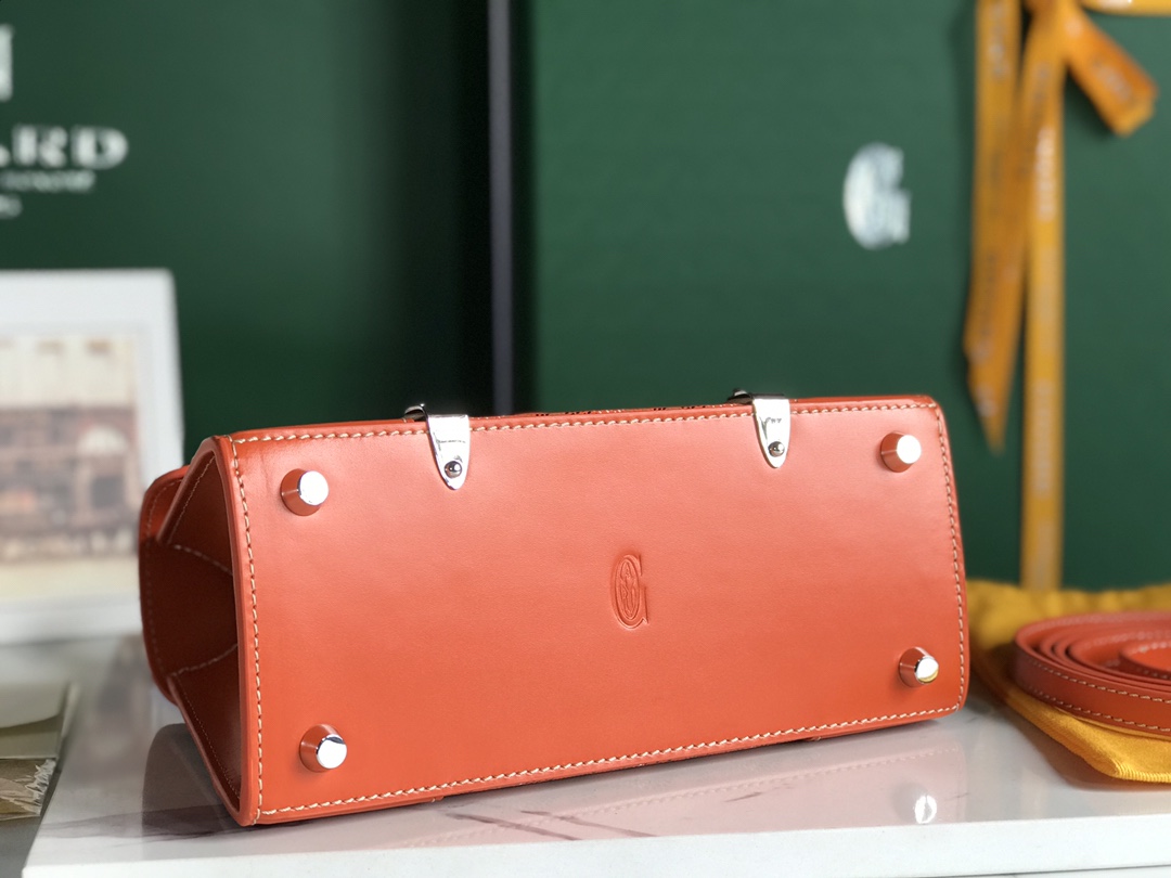 Goyard Orange Coated Canvas and Leather PM Saigon Top