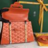 Goyard Orange Coated Canvas and Leather PM Saigon Top