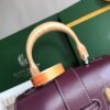 Saïgon leather handbag Goyard Burgundy in Leather
