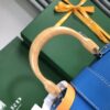 Goyard Blue Coated Canvas and Leather Saigon Top Handle Bag