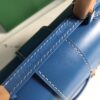 Goyard Blue Coated Canvas and Leather Saigon Top Handle Bag