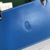 Goyard Blue Coated Canvas and Leather Saigon Top Handle Bag