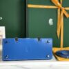 Goyard Blue Coated Canvas and Leather Saigon Top Handle Bag