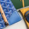Goyard Blue Coated Canvas and Leather Saigon Top Handle Bag