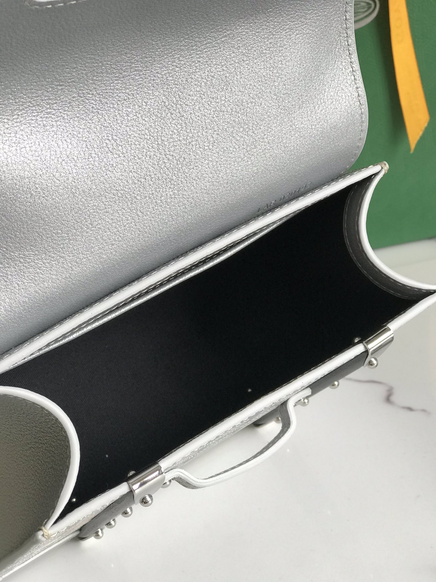 Silver Goyard Sac Saigon Mini Structure