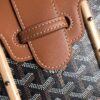 Goyard Saigon Structure Mini Bag Black and Brown Goyardine Canvas Pall