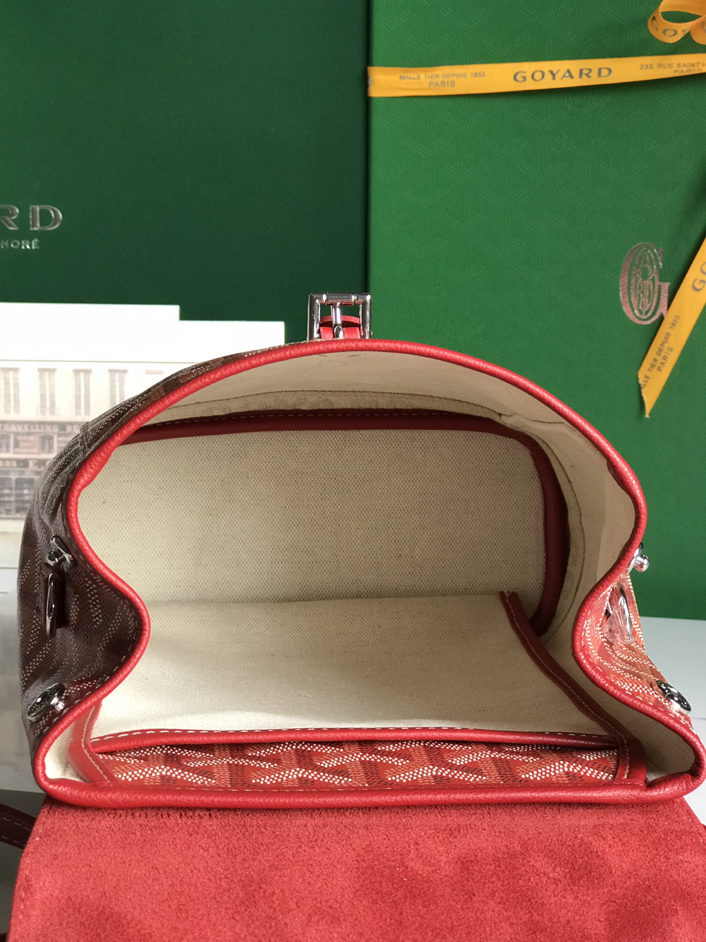 GoyardredGoyardine Sac Alpin Mini Backpack Bag