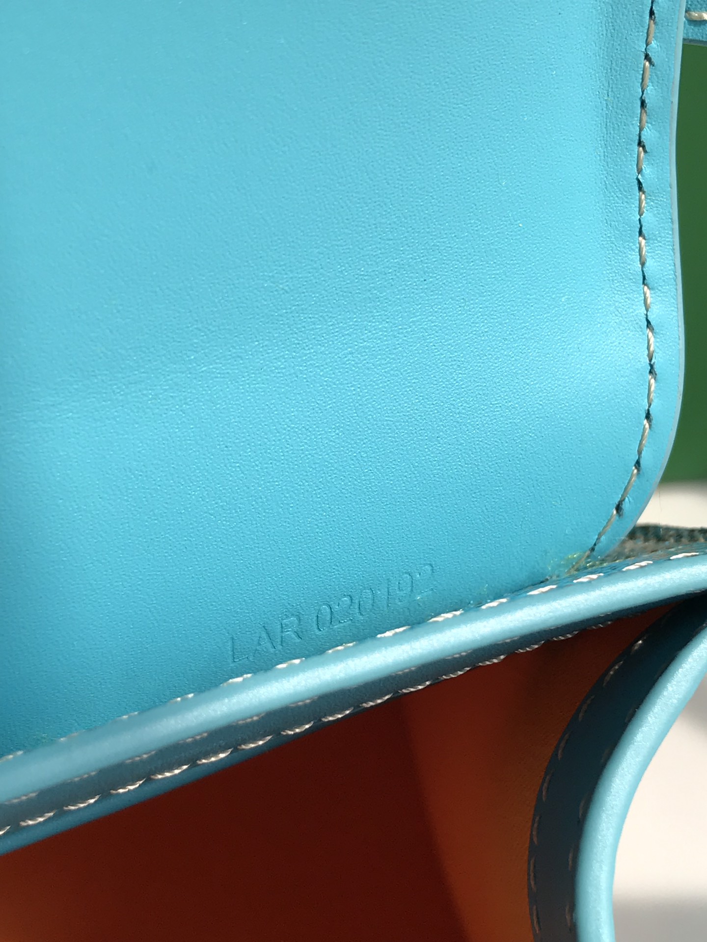 Saigon Top Handle Bag Coated Canvas with Leather PM sky blue