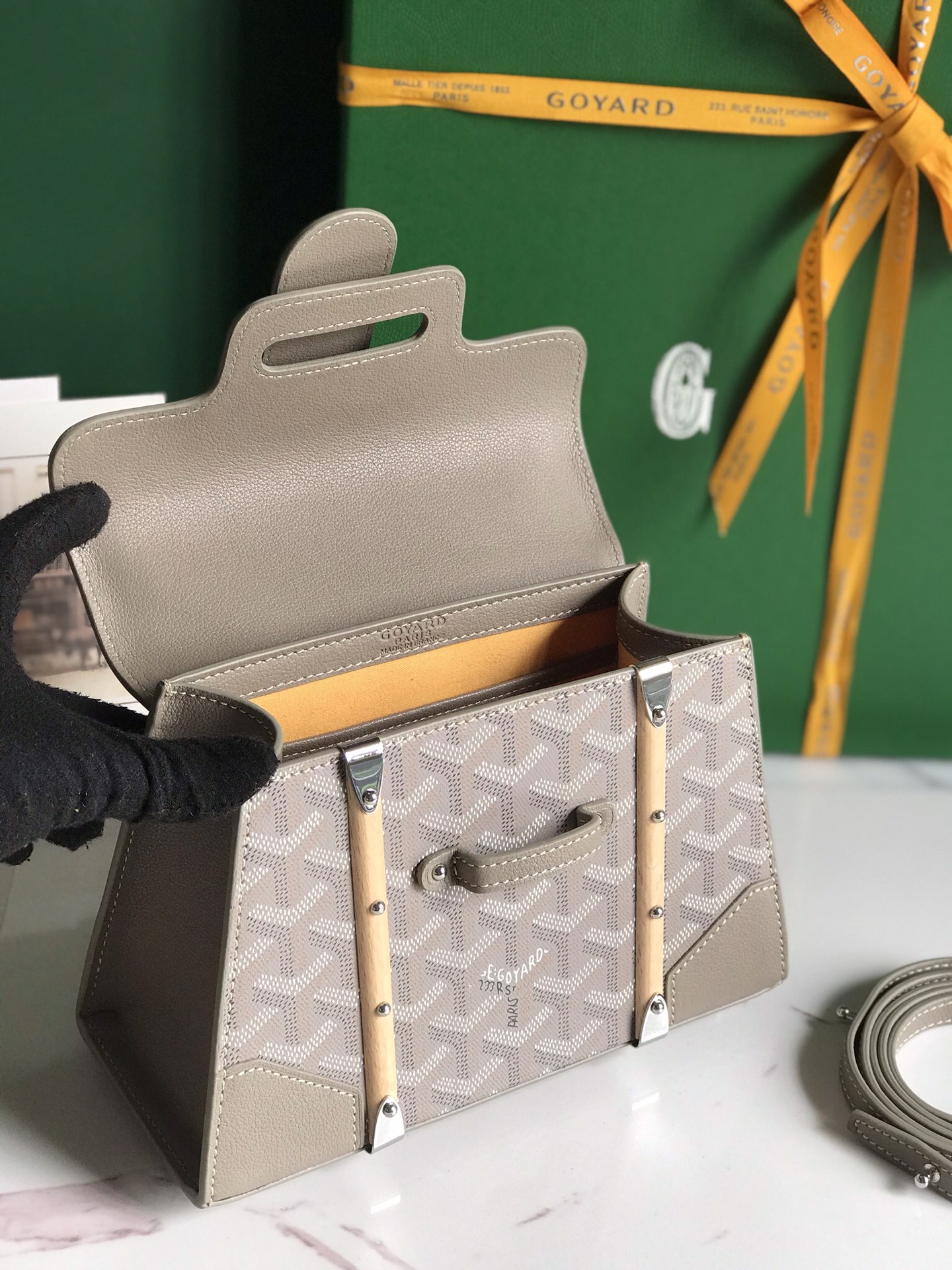 Goyard Saint Louis PM Bag Women's Handbag Gray