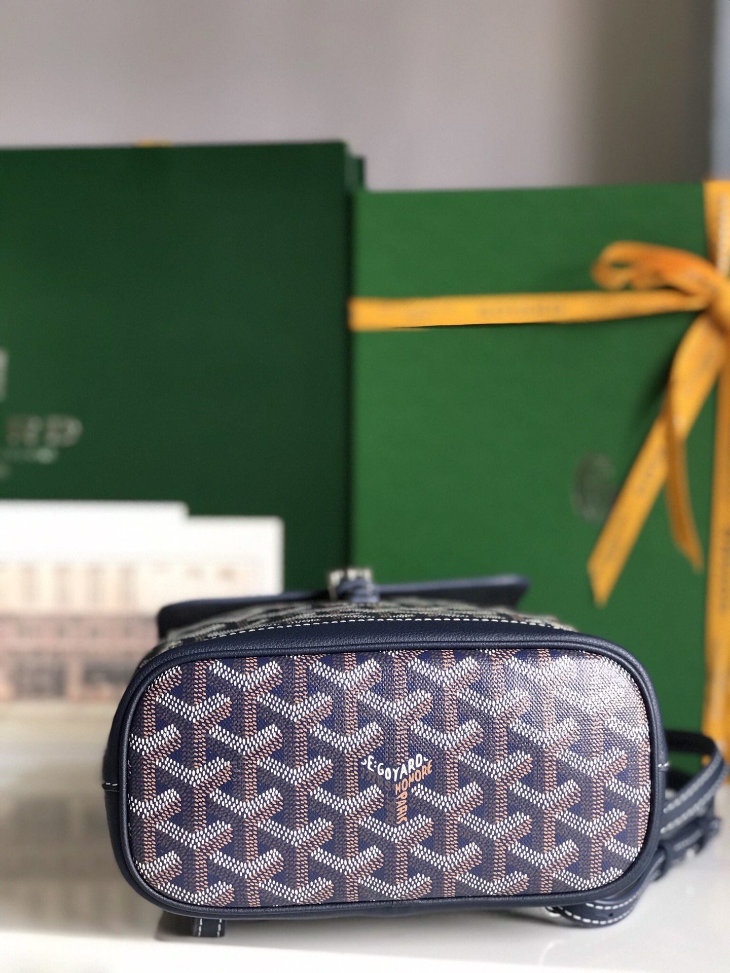 Goyard Blue Goyardine Sac Alpin Mini Backpack Bag