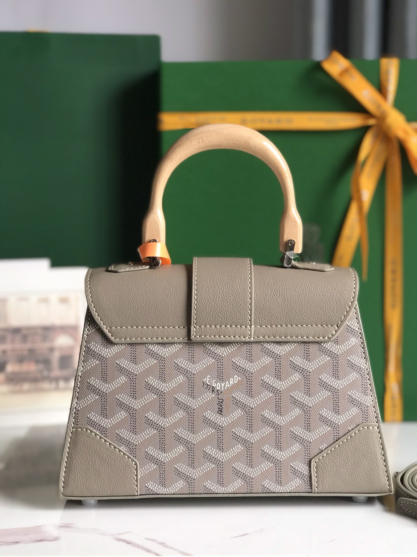 Goyard Saint Louis PM Bag Women's Handbag Gray