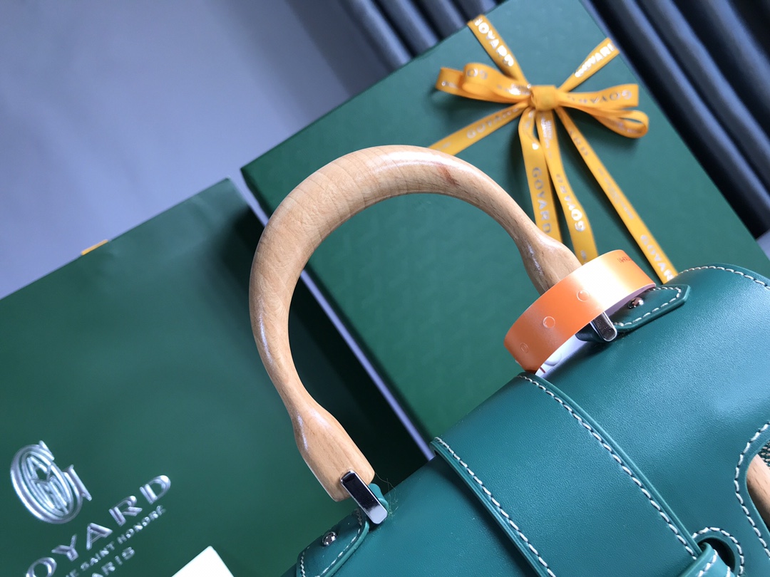 Goyard Saigon Structured 2-Way Hand Shoulder Bag Green