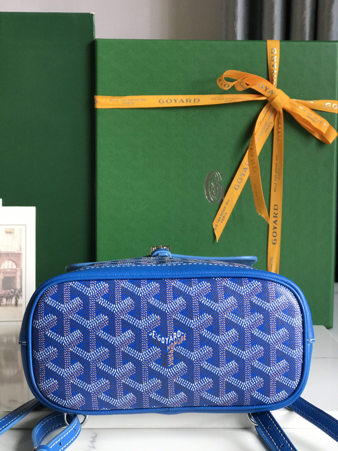 Goyard 2019 Goyardine Le Sac Mini Alpin Backpack - blue