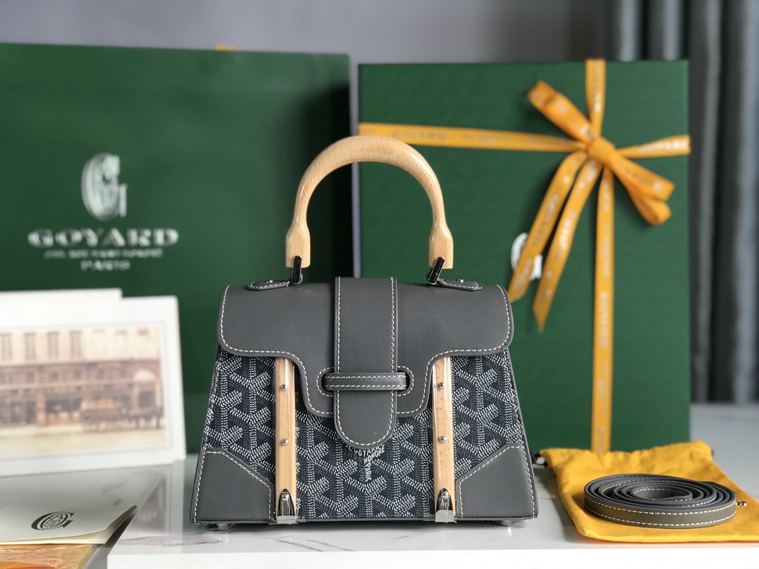 Goyard Grey Goyardine Mini Structure Bag Women’s Handbag