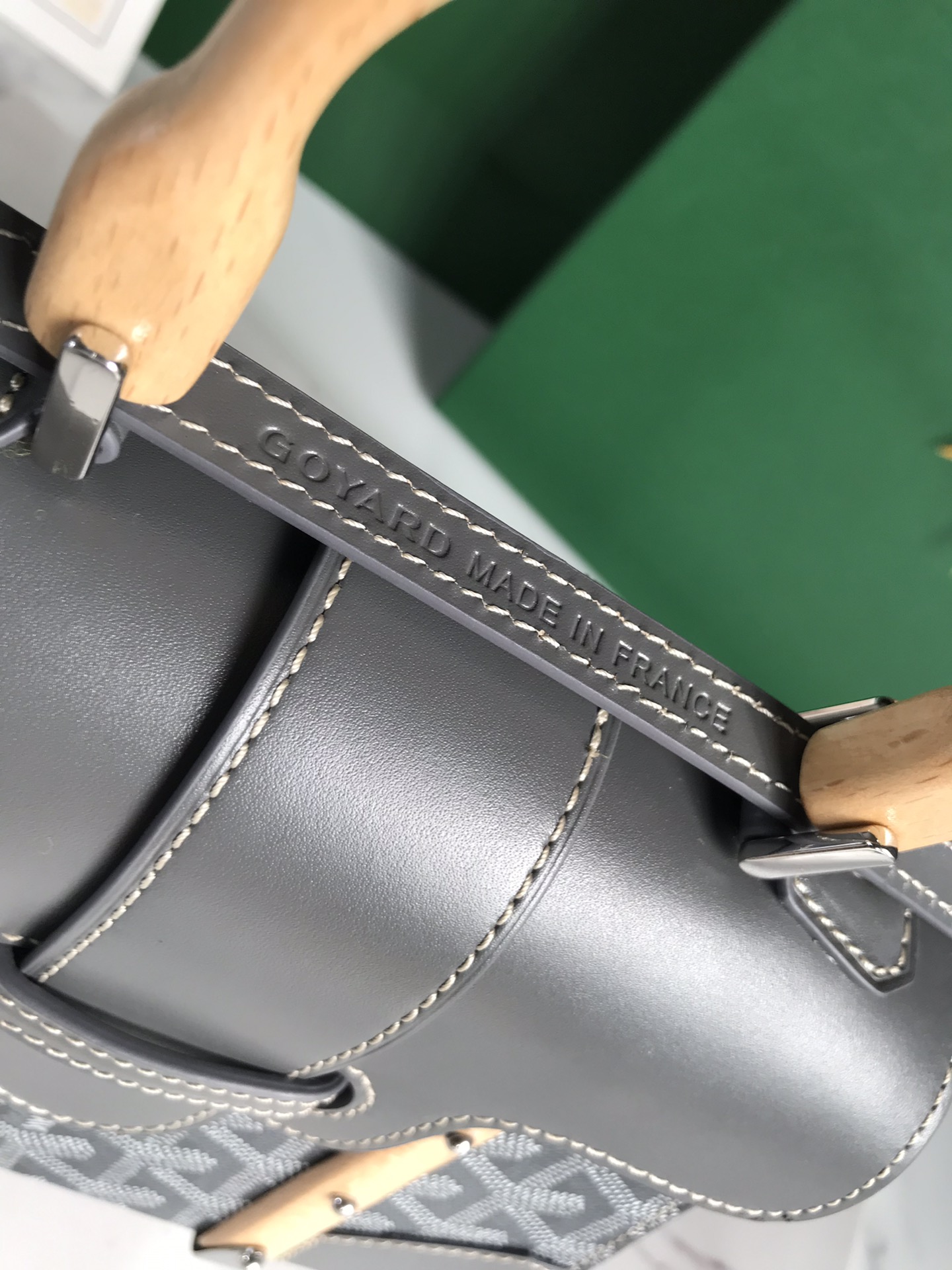 Goyard Grey Goyardine Mini Structure Bag Women's Handbag