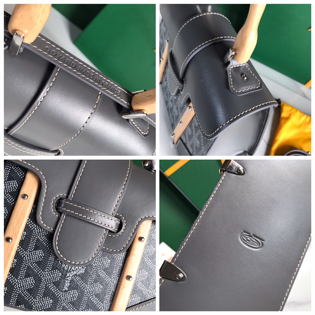 Goyard Grey Goyardine Mini Structure Bag Women's Handbag