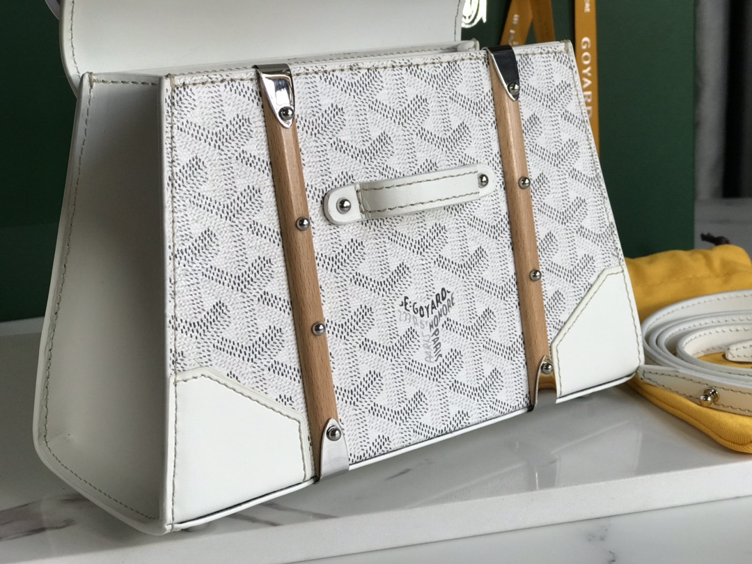 Goyard Saigon Mini White Leather ref.1079894 -