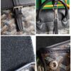 Goyard Alpin Mini 3WAY Leather Canvas Handbag Shoulder Bag black