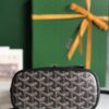 Goyard Alpin Mini 3WAY Leather Canvas Handbag Shoulder Bag black