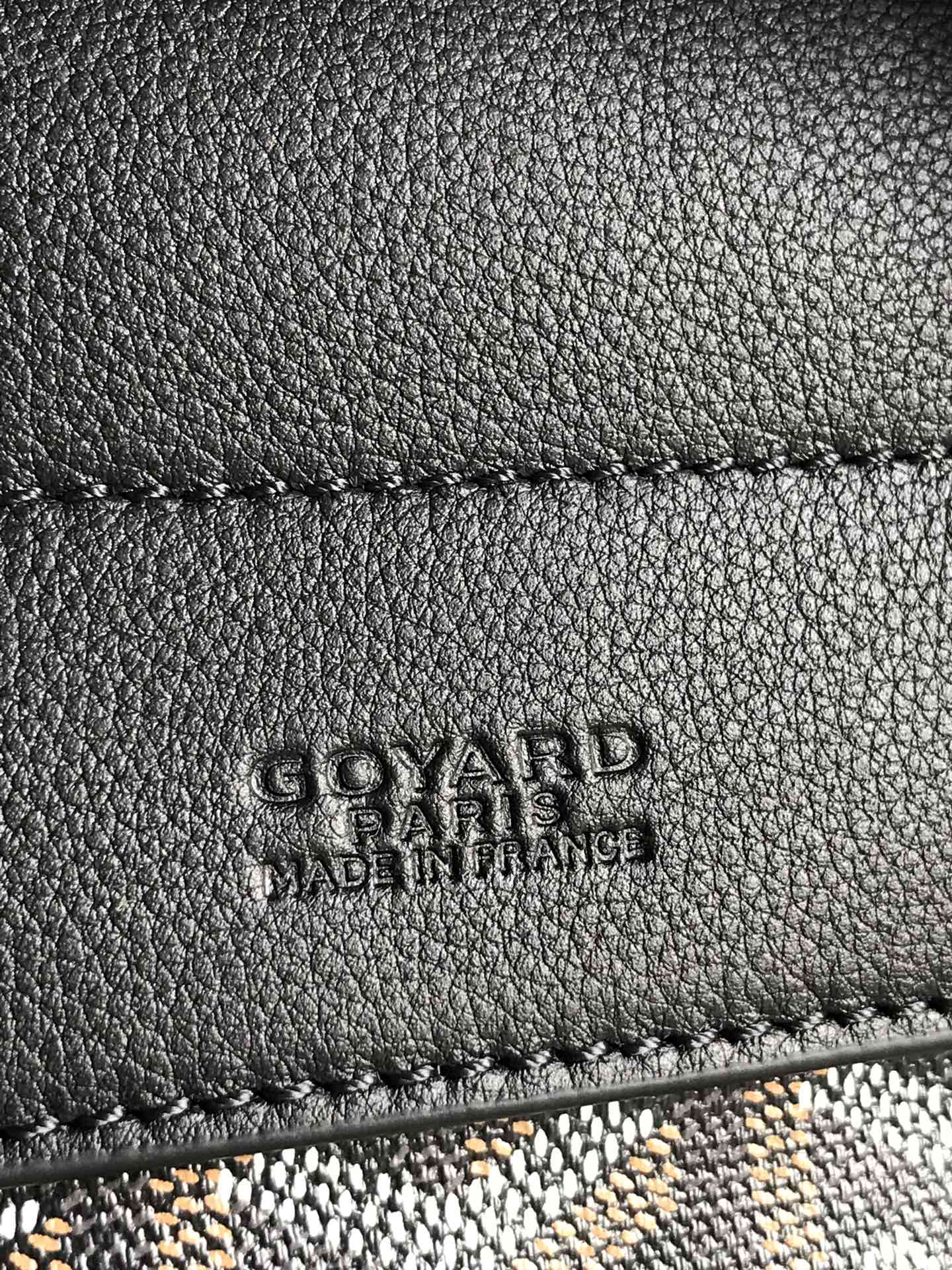 Goyard Alpin Mini 3WAY Leather Canvas Handbag Shoulder Bag black