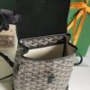 Goyard Alpin Mini 3WAY Leather Canvas Handbag Shoulder Bag black