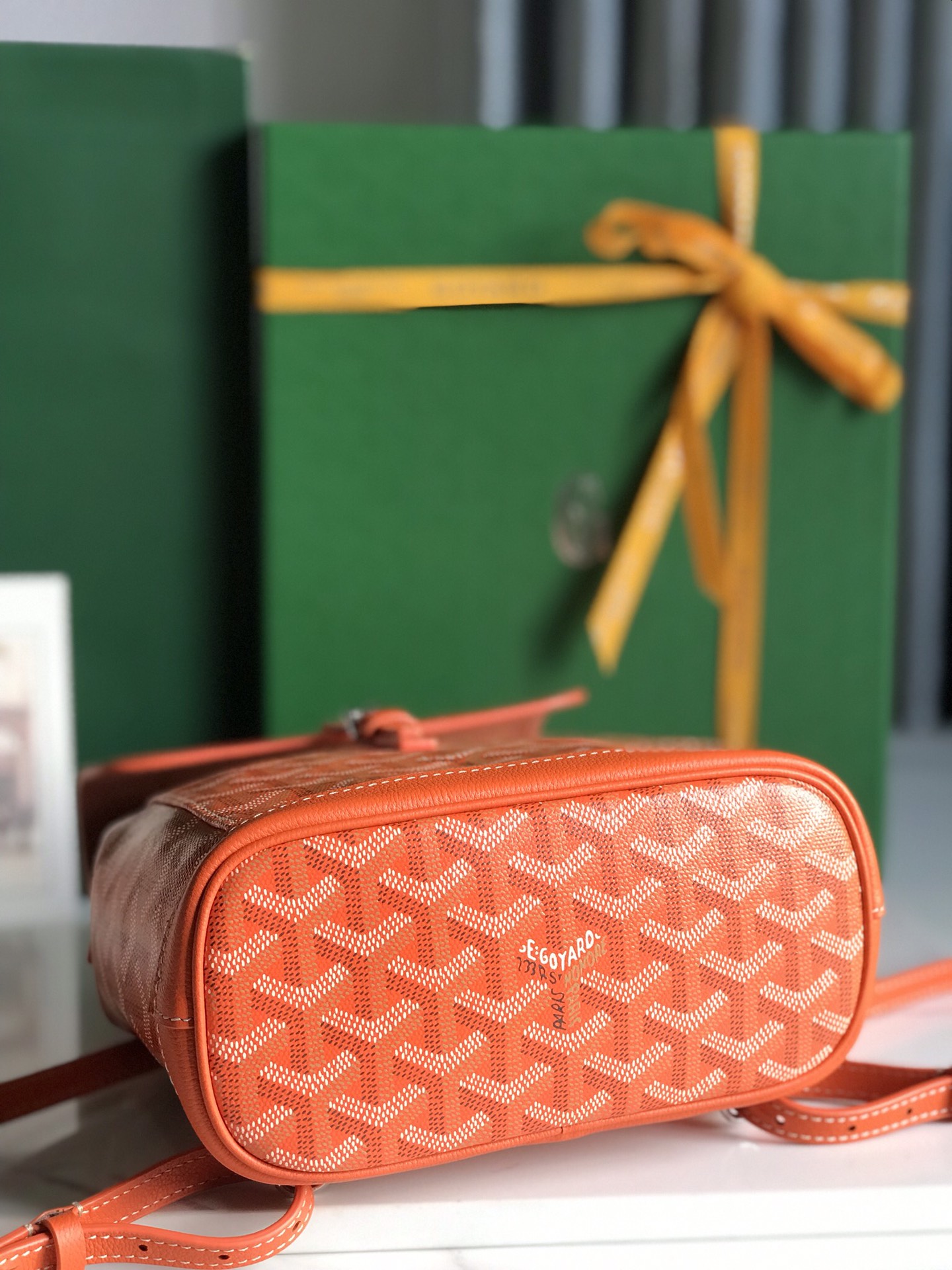 Goyard 2019 Goyardine Le Sac Mini Alpin Backpack - orange